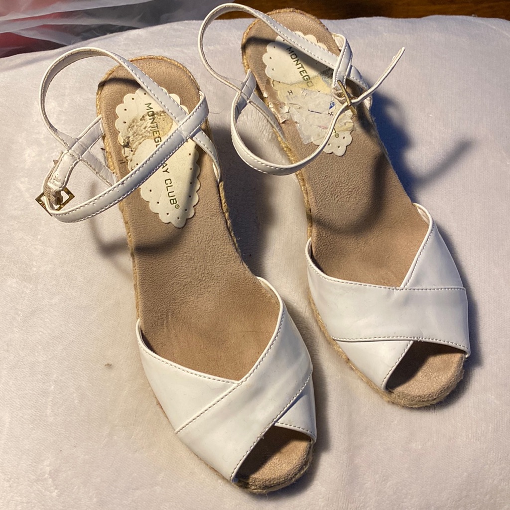 Montego Bay Club Brand White Sandals